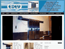 Tablet Screenshot of edeydoors.com